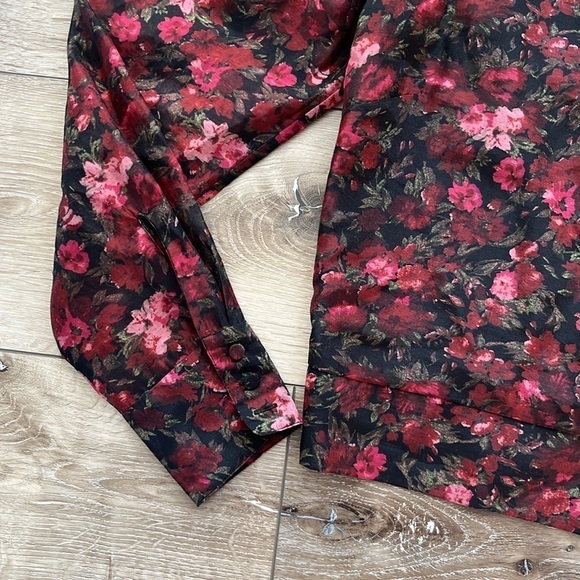 Good American Moody Floral Print One-Shoulder Top - Picture 4 of 11